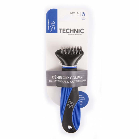 Hery Dematter Crosswise Felt Dematting Tool – 8 Stainless Steel Blades, Ergonomic Handle