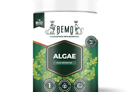 BEMO Algae Dietary Supplement – Natural Brown Algae Powder, 120g, Supports Healthy Coat