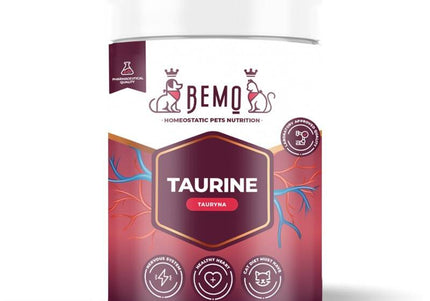 BEMO Taurine Supplement – Pure Dietary Powder, Essential Amino Acid, 80g Jar