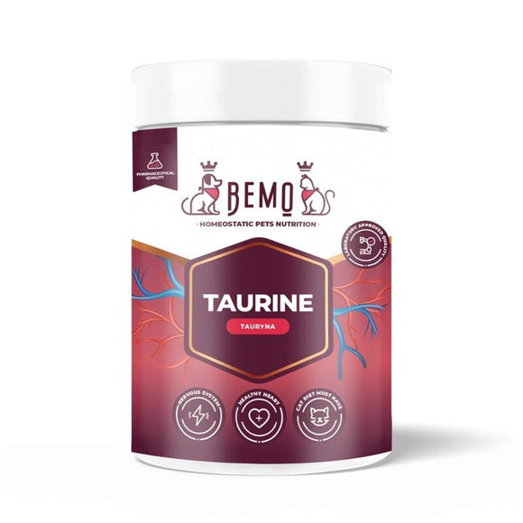 BEMO Taurine Supplement – Pure Dietary Powder, Essential Amino Acid, 80g Jar
