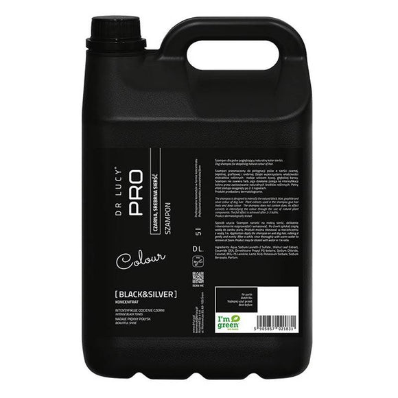 Dr. Lucy PRO Black and Silver Shampoo – Enhances Dark and Silver Coats, 250ml