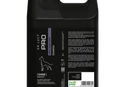 Dr. Lucy PRO Shine Nourishing Moisturizing Shampoo 1L – Gentle Formula for Short Coats