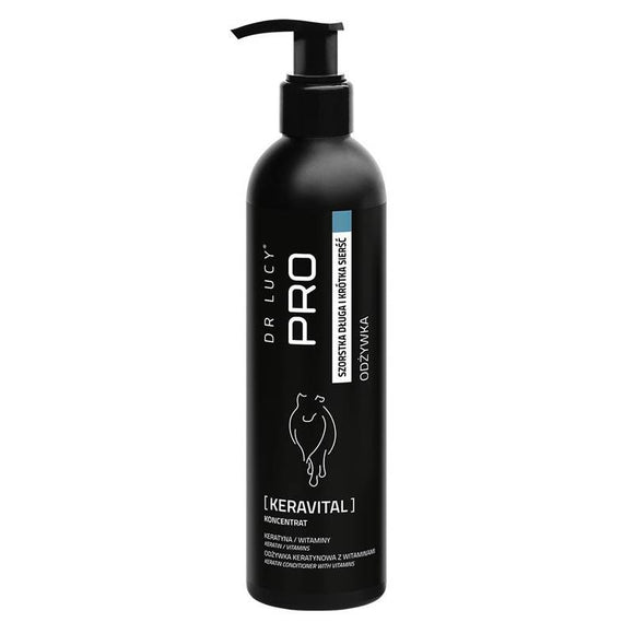 Dr. Lucy PRO Keravital Conditioner – Keratin and Vitamin Formula, 5L, Nourishes Long Coats