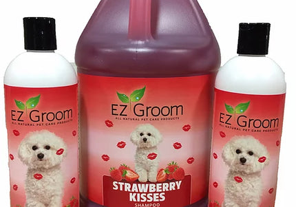 Ez-Groom Strawberry Kisses Shampoo – Berry Fresh Cleansing, Soothing, Hypoallergenic Formula, 473ml