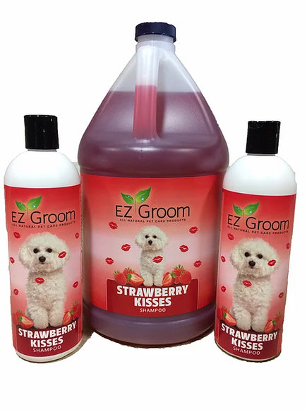 Ez-Groom Strawberry Kisses Shampoo – Berry Fresh Cleansing, Soothing, Hypoallergenic Formula, 473ml