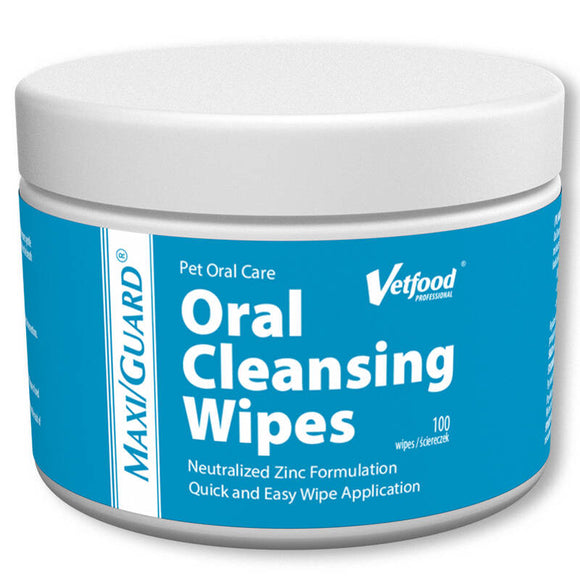 MAXI/GUARD Oral Cleansing Wipes – Gentle Dental Care, 10 Soft Textured Sheets