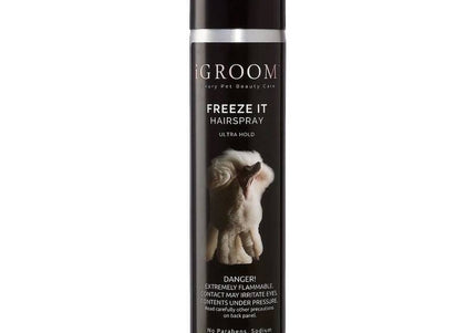 iGroom Freeze It Finishing Hairspray – Strong Hold, Fast-Drying Formula, 283g