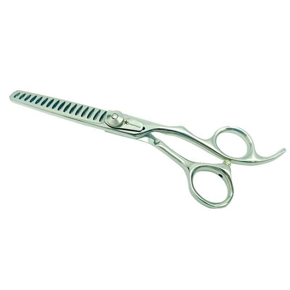 GroomStar Professional Chunker Scissors – 6" Half-Cutting Design with 16 Teeth, Precision Styling