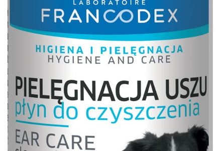 Francodex Ear Wash Solution 125ml – Gentle Cleansing Formula, Fast-Acting Odor Control