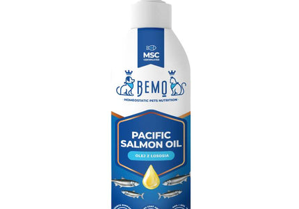 BEMO Pacific Salmon Oil – Pure Fish Oil with Delicate Taste and Aroma, 1L Bottle