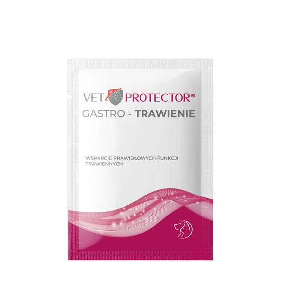 Vet Protector Gastro Digestion Supplement – Natural Detoxifying Formula, 5g Sachet, Supports Healthy Digestion