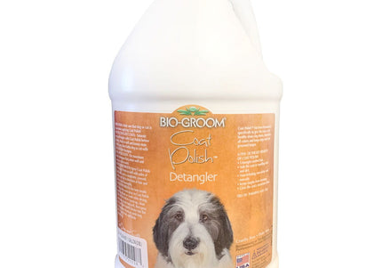 Bio-Groom Coat Polish Detangling Spray – Lightweight Shine Enhancer, 3.78 Liter Bottle