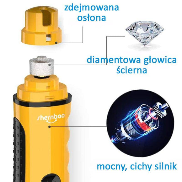 Shernbao Claw Grinder – Professional Electric Nail Trimmer with Adjustable Speed and Quiet Operation