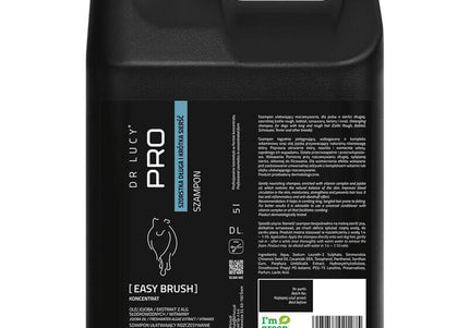 Dr. Lucy PRO Easy Brush Shampoo – 5L, Detangling Formula for Long or Rough Hair, Professional Use
