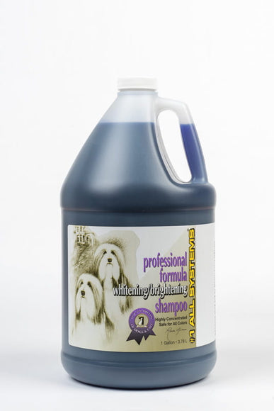1 All Systems Professional Whitening Brightening Shampoo – Discoloration Removing, 3.78L Salon Size