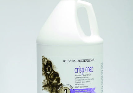 1 All Systems Crisp Coat Botanical Shampoo – Enhances Texture of Rough and Hard Hair, 3.78L