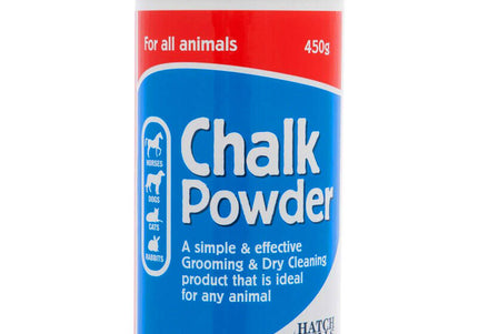 Hatch Wells Chalk Powder – Fine Grooming Chalk, 450g Jar, Enhances Coat Texture