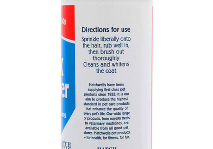 Hatch Wells Chalk Powder – Fine Grooming Chalk, 450g Jar, Enhances Coat Texture