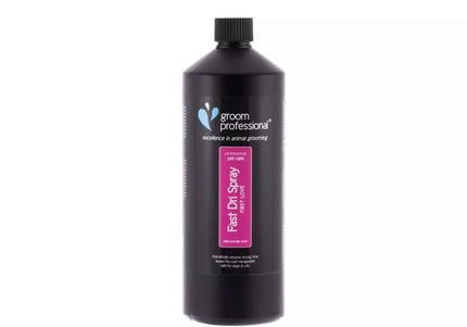 Groom Professional Fast Dri Spray First Love – Quick-Drying Formula, 1L, Reduces Grooming Time