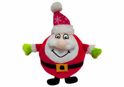 Chuckle City Santa Claus Plush Toy – Soft Squeaky Holiday Play Companion