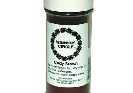 Winners Circle Cody Brown Chalk Powder – Fine Brown Coloring Powder, 100g Jar for Lasting Results