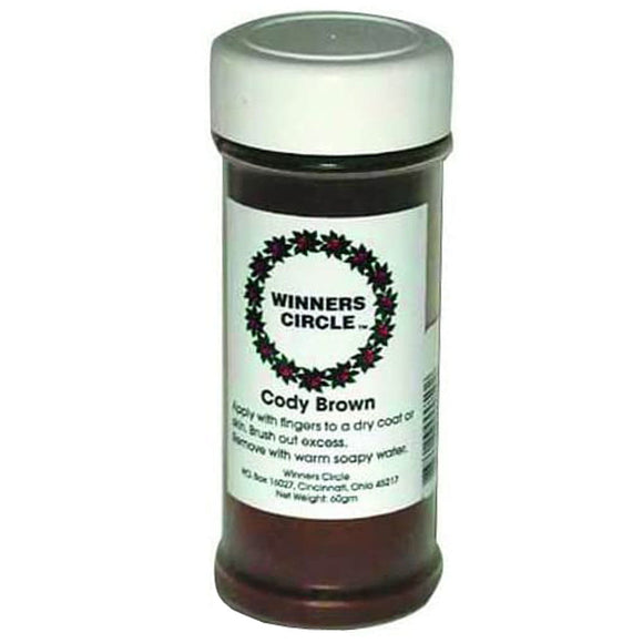 Winners Circle Cody Brown Chalk Powder – Fine Brown Coloring Powder, 100g Jar for Lasting Results