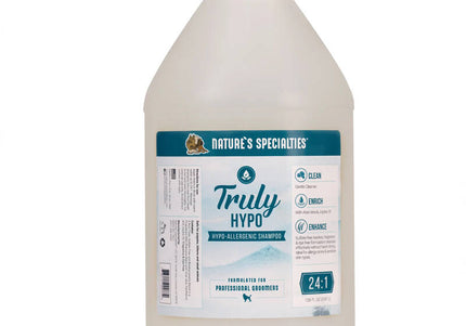 Nature's Specialties Truly Hypo Shampoo – Gentle Hypoallergenic Formula with Aloe and Jojoba, 3.8L Concentrate