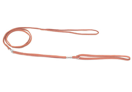 Show Tech Nylon Show Lead – Brown 5mm Cord with Swivel Ring, Lightweight and Durable