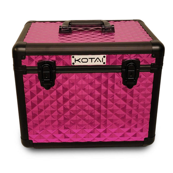 KOTAI Trim Case – Professional Grooming Accessory Organizer, Pink and Black, Durable Design
