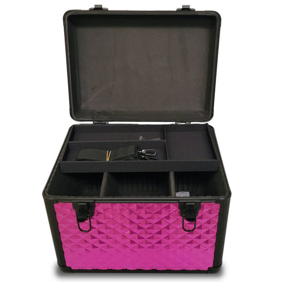 KOTAI Trim Case – Professional Grooming Accessory Organizer, Pink and Black, Durable Design