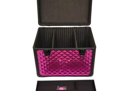 KOTAI Trim Case – Professional Grooming Accessory Organizer, Pink and Black, Durable Design