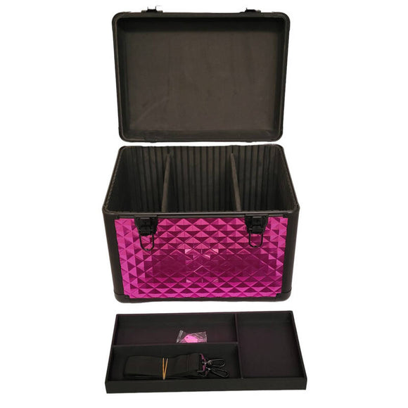 KOTAI Trim Case – Professional Grooming Accessory Organizer, Pink and Black, Durable Design