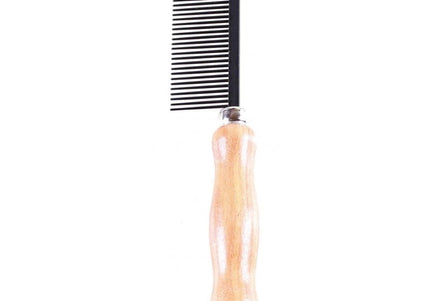 HPP English Grooming Comb – Antistatic Coating with Medium Wooden Handle, Durable Design