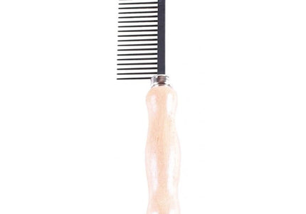 HPP English Grooming Comb – Wide Tooth, Antistatic Coating, Wooden Handle Design