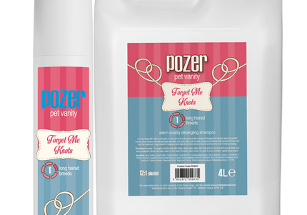 Pozer Forget Me Knots Smoothing Detangling Shampoo Concentrate 1:12, 4L – Silky Finish Formula