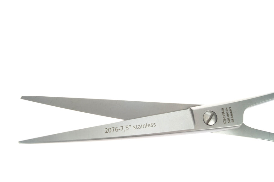 Gotta Solingen 7.5 Inch Curved Grooming Scissors – Micro-Grind Blade, Precision Cutting