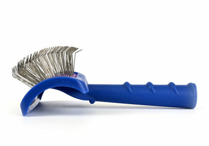 Show Tech Tuffer Than Tangles Longreach Brush – Medium Long Needle Poodle Slicker, Ergonomic Design