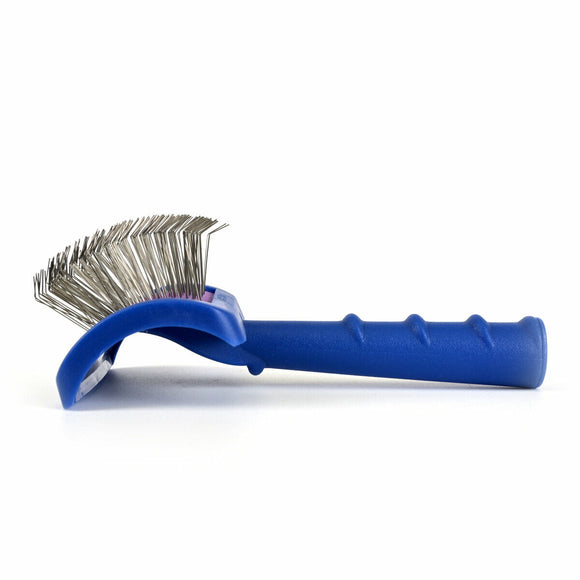 Show Tech Tuffer Than Tangles Longreach Brush – Medium Long Needle Poodle Slicker, Ergonomic Design