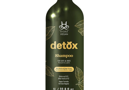 Hydra Vegan Detox Shampoo – Concentrated Cleansing Formula, Detoxifying, 1L Bottle