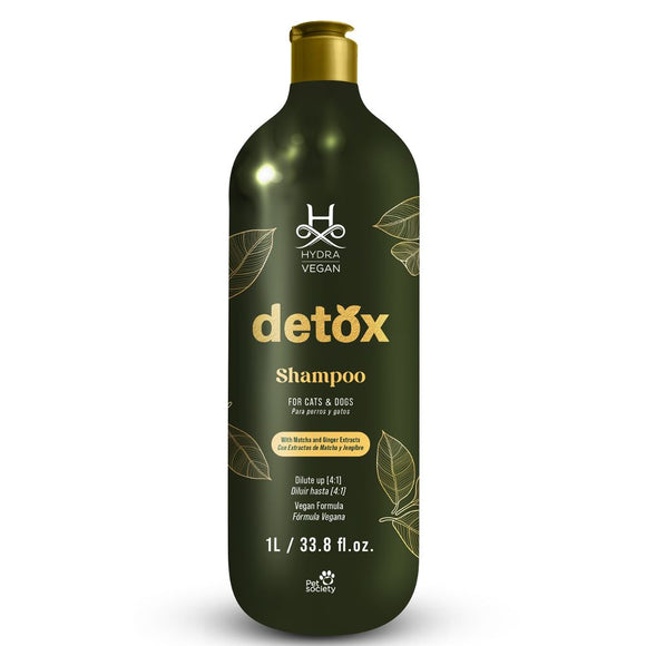 Hydra Vegan Detox Shampoo – Concentrated Cleansing Formula, Detoxifying, 1L Bottle