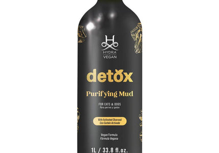 Hydra Vegan Detox Purifying Mud – Cleansing Activated Carbon Mask, 1L, Deep-Clean Formula