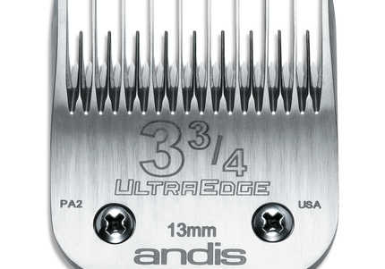 Andis UltraEdge Blade No. 3-3/4 – 13mm Stainless Steel, Smooth Cutting Performance