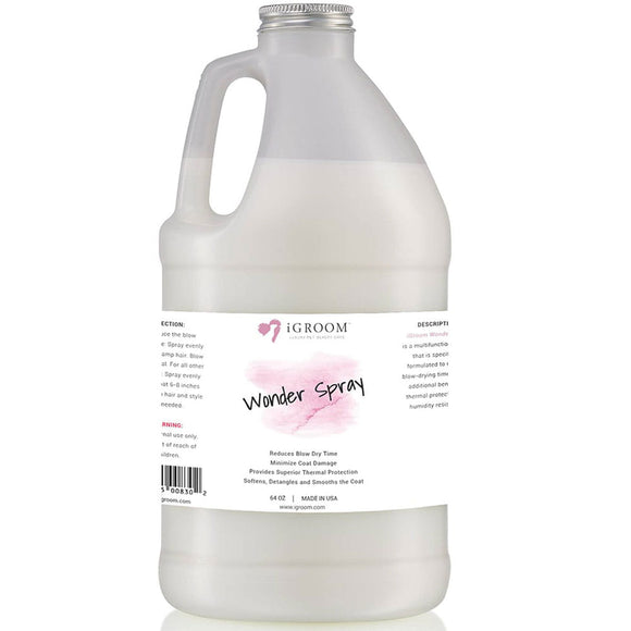 iGroom Wonder Spray – Fast-Drying Grooming Spray, 1.9L, Time-Saving Formula
