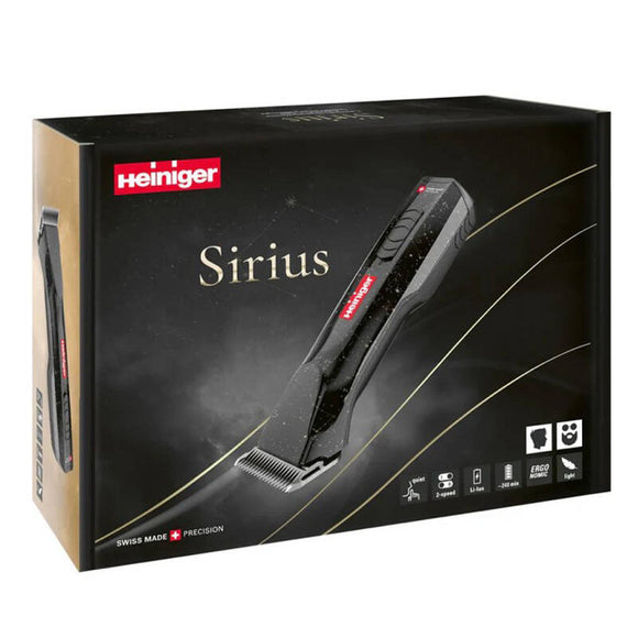 Heiniger Sirius Professional Cordless Razor – 2-Speed, 1 Battery, Blade Not Included