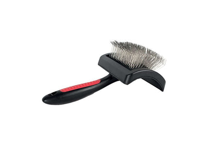 Chadog Ideal Dog Lucia Medium Card – Extra Long Hard Pin Brush, Ergonomic Design