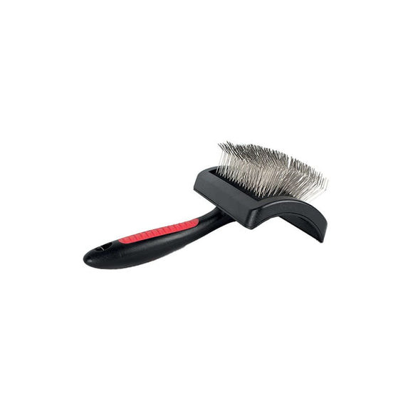 Chadog Ideal Dog Lucia Medium Card – Extra Long Hard Pin Brush, Ergonomic Design
