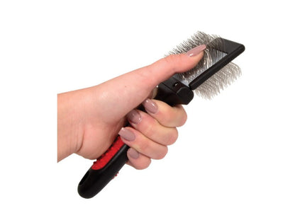 Chadog Ideal Dog Biflex Card S – Small Double-Sided Brush, Fluffing and Detangling Hair