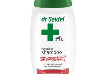 Dr Seidel Antibacterial Shampoo with Chlorhexidine and Ketoconazole – Antifungal, Anti-Itching, 220ml