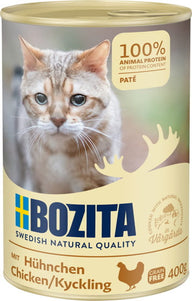 Bozita Chicken Cat Food – High-Protein Wet Formula, 400g Can, Natural Ingredients