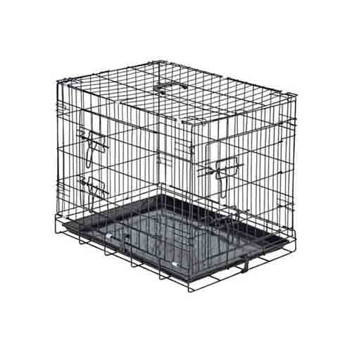 Artero Foldable Metal Grooming Cage – Sturdy Design with Plastic Floor, 78x49x56.5 cm